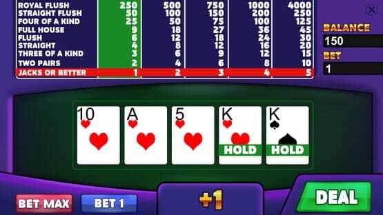 Screenshot of Royal Casino: Video Poker