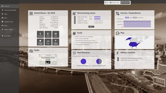 Screenshot of Government Simulator