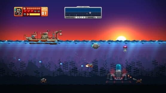 Screenshot of Aqua Kitty: Milk Mine Defender