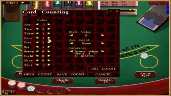 Screenshot of Casino Blackjack