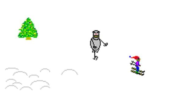 Screenshot of SkiFree