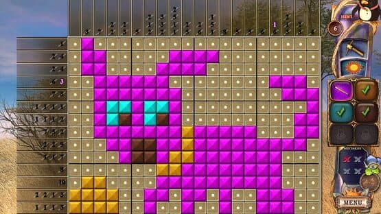 Screenshot of Fantasy Mosaics 20: Castle of Puzzles