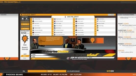 Screenshot of Draft Day Sports Pro Basketball 4