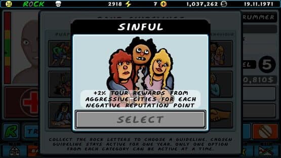 Screenshot of A Story of a Band