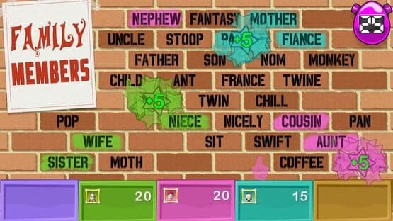 Screenshot of Word Party