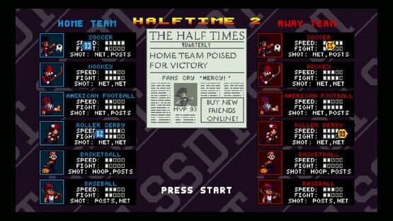Screenshot of Super Slam Dunk Touchdown