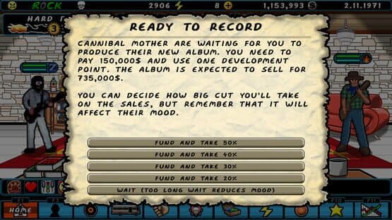 Screenshot of A Story of a Band