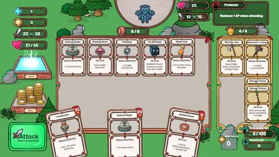 Screenshot of Runewood: Hundred Nights