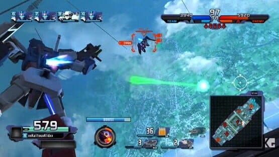 Screenshot of Gundam Battle Operation Next