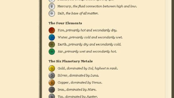 Screenshot of The Codex of Alchemical Engineering