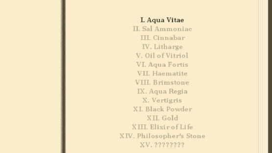 Screenshot of The Codex of Alchemical Engineering