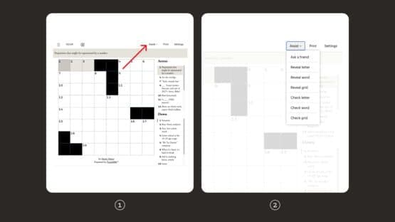 Screenshot of Crossword
