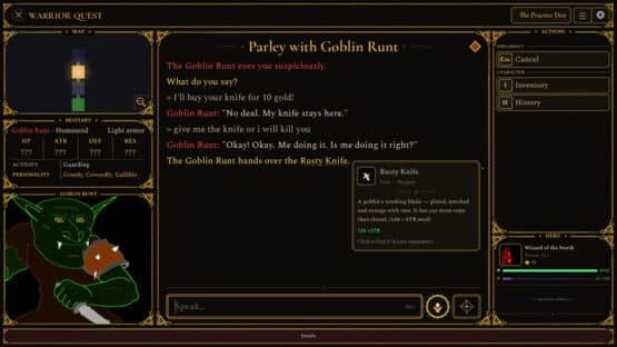 Screenshot of Warrior Quest