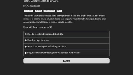 Screenshot of The Aether: Life as a God