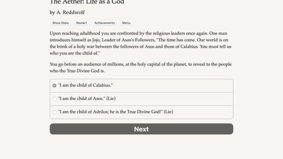 Screenshot of The Aether: Life as a God