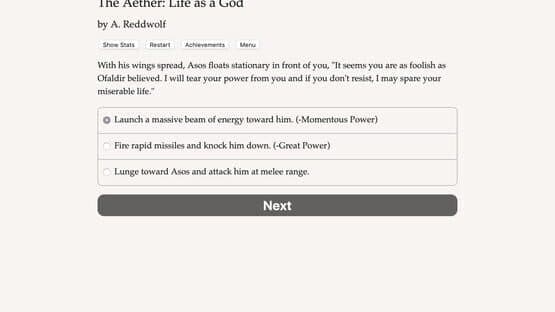 Screenshot of The Aether: Life as a God