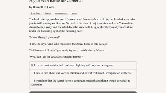 Screenshot of Fog of War: The Battle for Cerberus