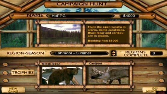 Screenshot of Cabela's Big Game Hunter 4