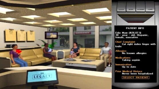 Screenshot of Emergency Room