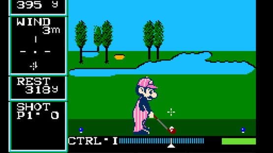 Screenshot of Family Computer Golf: U.S. Course