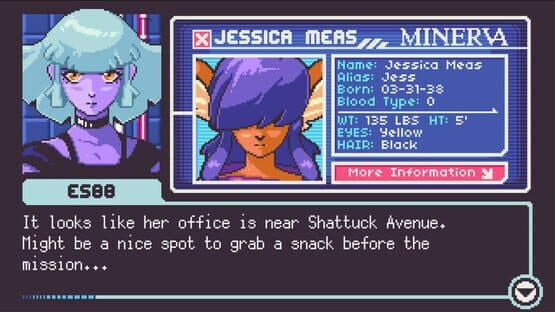 Screenshot of Read Only Memories: Neurodiver