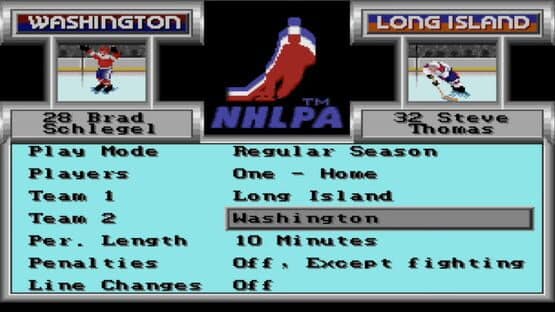 Screenshot of NHLPA Hockey 93