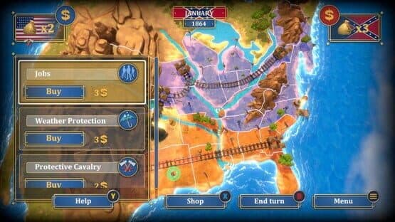 Screenshot of The Bluecoats: North & South