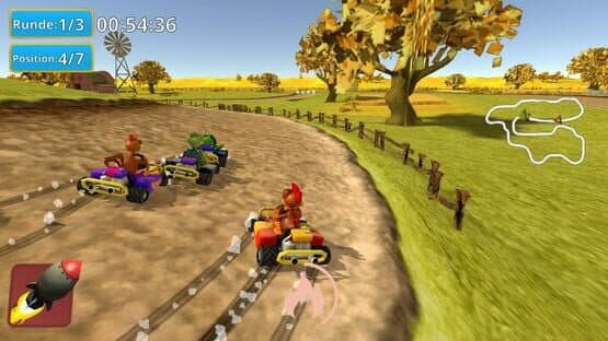 Screenshot of Crazy Chicken Kart 2