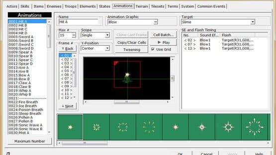 Screenshot of RPG Maker 2000