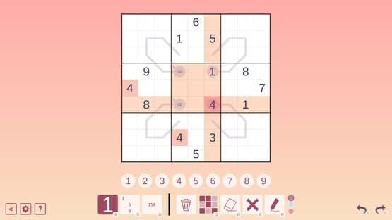 Screenshot of Thermo Sudoku