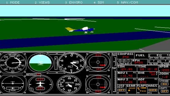 Screenshot of Microsoft Flight Simulator 3.0