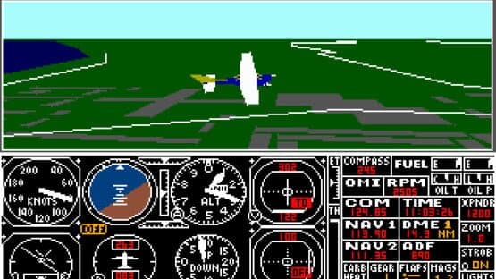 Screenshot of Microsoft Flight Simulator 3.0