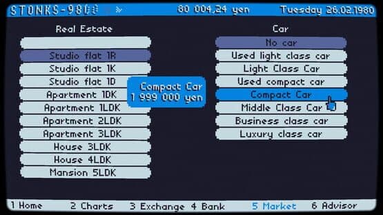 Screenshot of Stonks-9800: Stock Market Simulator