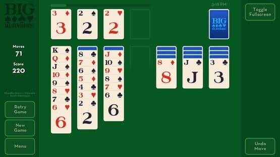 Screenshot of Big Klondike: Classic Solitaire