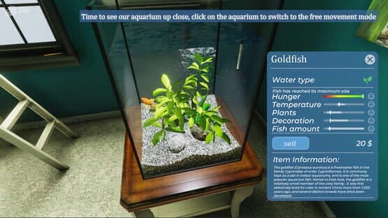 Screenshot of Aquarist: My First Job