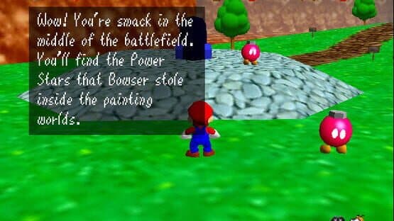 Screenshot of Super Mario 64