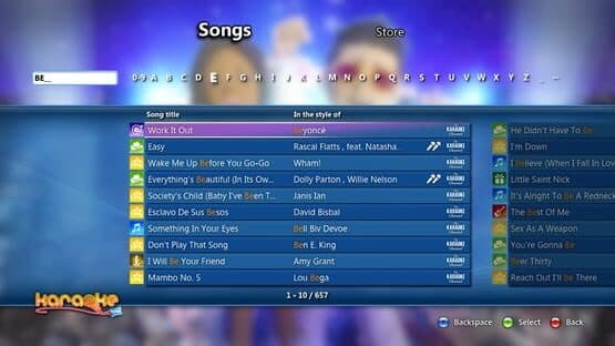 Screenshot of Karaoke