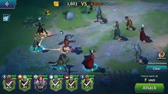 Screenshot of Heroes of the Dark