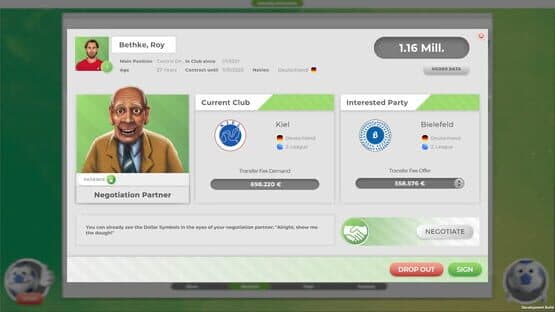 Screenshot of Goal!: The Club Manager
