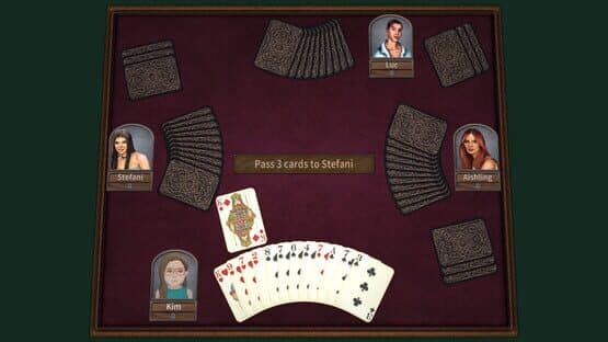 Screenshot of GrassGames Hearts 3