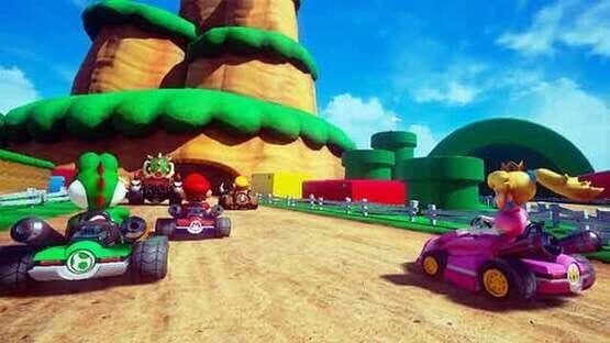 Screenshot of Mario Kart Arcade GP VR