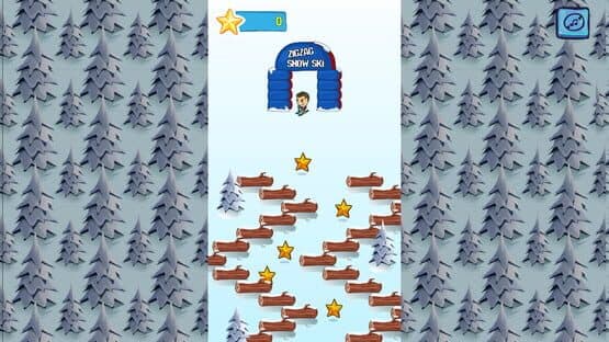 Screenshot of ZigZagging Ski