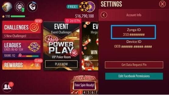 Screenshot of Zynga Poker
