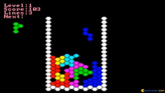 Screenshot of Hextris