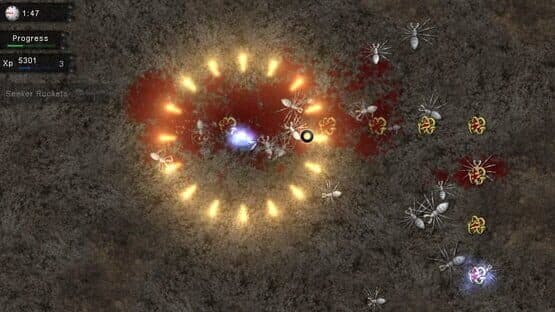 Screenshot of Crimsonland