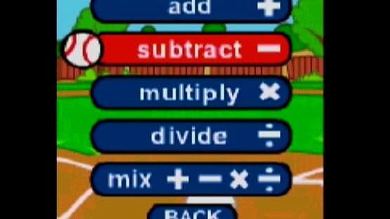 Screenshot of Math Baseball