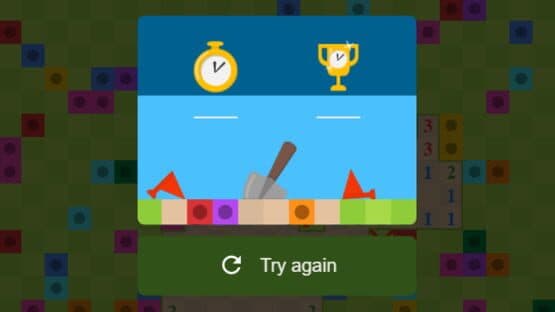 Screenshot of Google Minesweeper