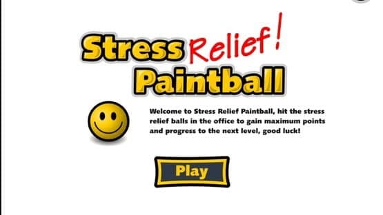 Screenshot of Stress Relief Paintball