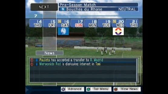 Screenshot of Pro Evolution Soccer Management