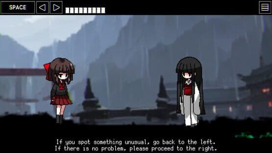 Screenshot of Visiting Shrine at Night